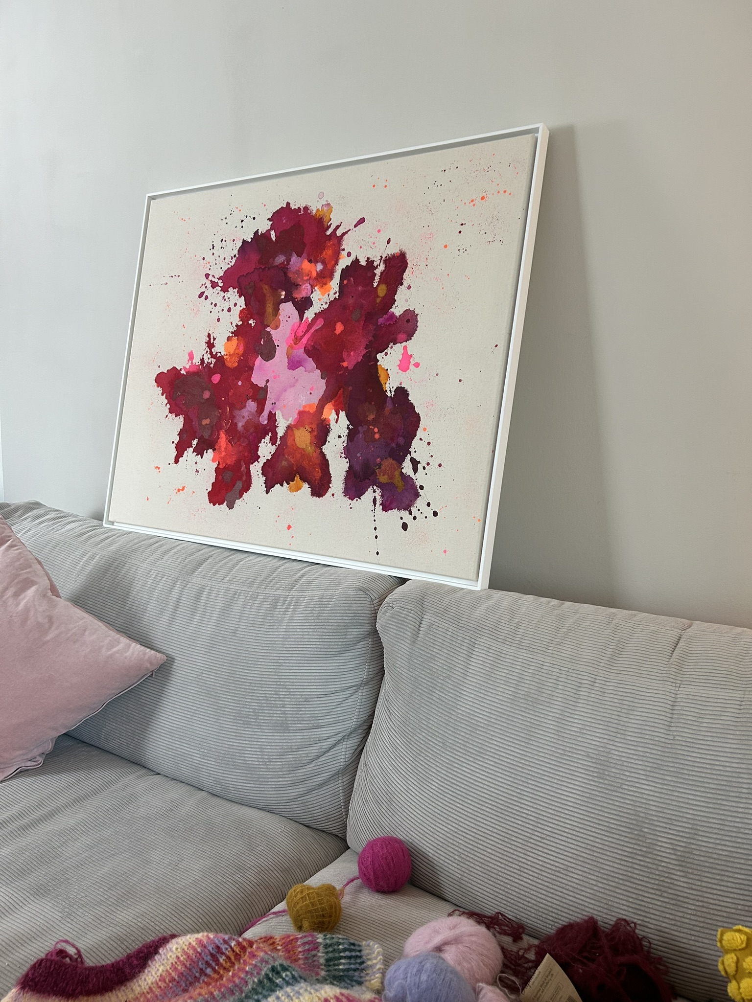 Befreiung, 2025, Acryl auf roher Baumwollleinwand, Ansicht 6